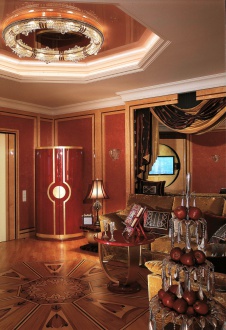 Фото интерьера зоны отдыха квартиры в стиле ар-деко