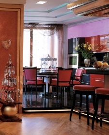 Фото интерьера кухни квартиры в стиле ар-деко