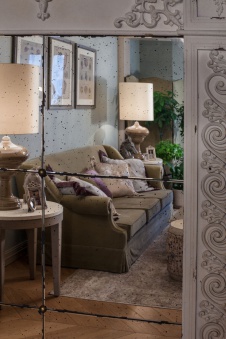 Фото интерьера гостиной квартиры в стиле фьюжн