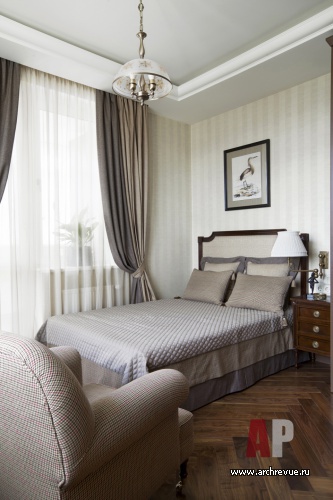 Фото интерьера гостевой квартиры спальни в стиле неоклассика