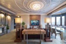 Фото интерьера гостиной квартиры в современном стиле