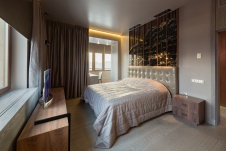 Фото интерьера спальни квартиры в современном стиле