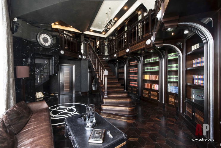 Фото интерьера гостиной гостевого дома в стиле ар-деко