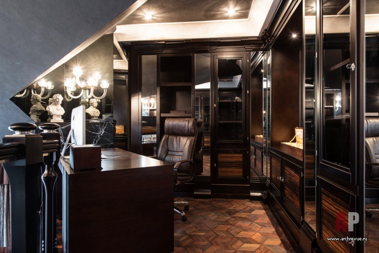 Фото интерьера кабинета гостевого дома в стиле ар-деко