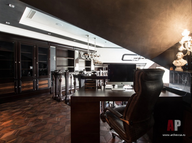 Фото интерьера кабинета гостевого дома в стиле ар-деко