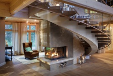 Фото интерьера каминной дома в современном стиле