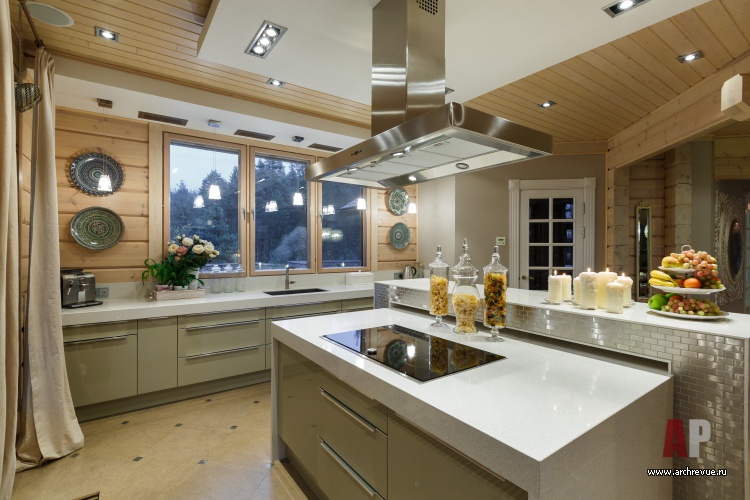 Фото интерьера кухни дома в скандинавском стиле