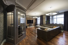 Фото интерьера гостиной квартиры в современном стиле