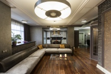 Фото интерьера гостиной квартиры в современном стиле