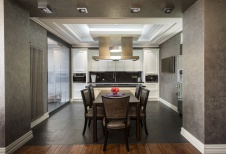 Фото интерьера столовой квартиры в современном стиле