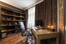 Фото интерьера кабинета квартиры в современном стиле