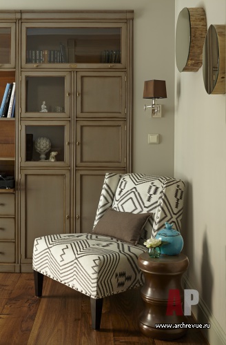 Фото интерьера кабинета небольшой квартиры в американском стиле