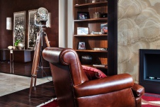 Фото интерьера гостиной квартиры в стиле ар-деко