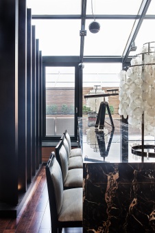 Фото интерьера гостиной квартиры в стиле ар-деко