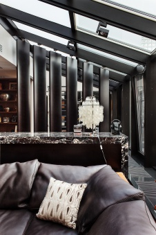 Фото интерьера гостиной квартиры в стиле ар-деко