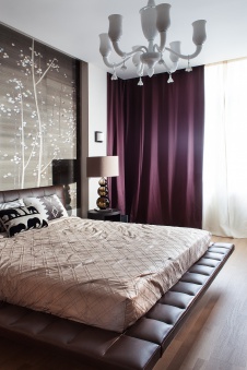Фото интерьера спальни квартиры в стиле ар-деко