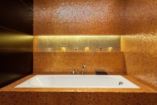 Фото интерьера ванной квартиры в стиле ар-деко