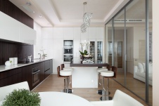 Фото интерьера столовой квартиры в современном стиле