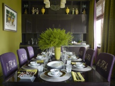 Фото интерьера столовой квартиры в стиле фьюжн