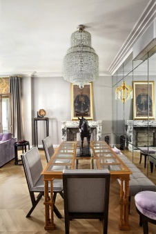 Фото интерьера столовой квартиры в стиле ар-деко