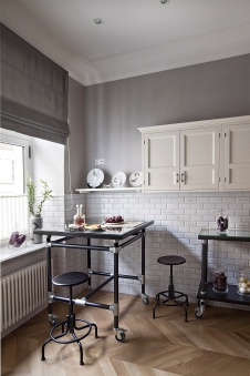 Фото интерьера кухни квартиры в стиле ар-деко