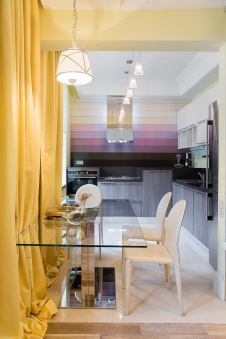 Фото интерьера кухни квартиры в современном стиле