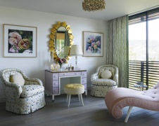 Фото интерьера спальни дома в стиле фьюжн