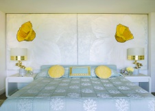 Фото интерьера спальни дома в стиле фьюжн