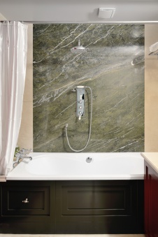 Фото интерьера ванной небольшой квартиры в стиле фьюжн