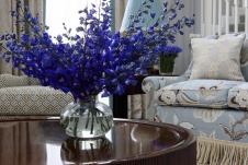 Фото интерьера гостиной дома в стиле фьюжн