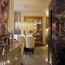 Фото интерьера столовой квартиры в стиле ар-деко