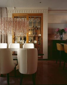 Фото интерьера столовой квартиры в стиле ар-деко