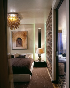 Фото интерьера спальни квартиры в стиле ар-деко