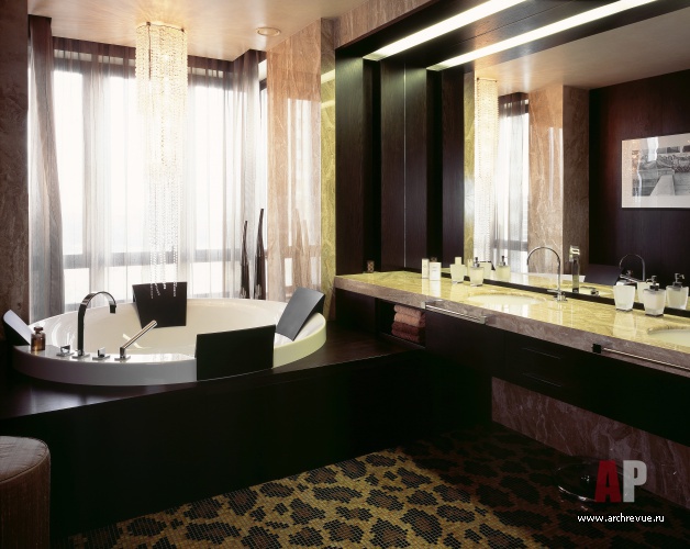 Фото интерьера ванной квартиры в стиле ар-деко Фото интерьера санузла квартиры в стиле ар-деко