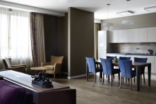 Фото интерьера столовой квартиры в современном стиле