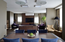 Фото интерьера гостиной квартиры в современном стиле