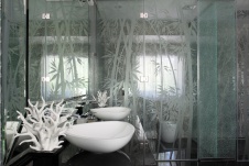 Фото интерьера санузла дома в стиле ар-деко