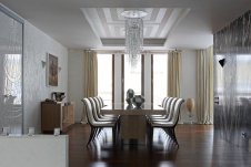 Фото интерьера столовой дома в современном стиле