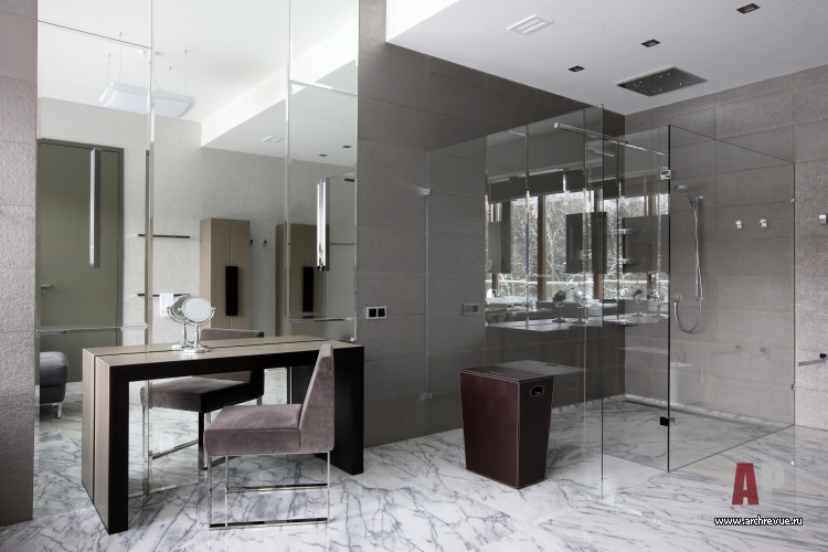 Фото интерьера ванной дома в современном стиле Фото интерьера будуара дома в современном стиле