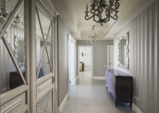 Фото интерьера входной зоны небольшой квартиры в стиле ар-деко