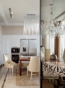 Фото интерьера кухни квартиры в стиле ар-деко