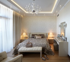 Фото интерьера спальни квартиры в стиле ар-деко