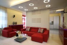 Фото интерьера гостиной квартиры в стиле минимализм