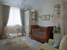 Фото интерьера детской квартиры в классическом стиле