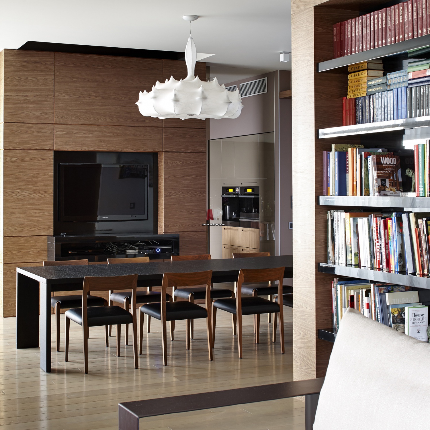 Фото интерьера домашнего кинотеатра квартиры в стиле минимализм