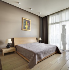 Фото интерьера спальни квартиры в стиле минимализм