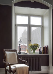 Фото интерьера спальни квартиры в стиле неоклассика