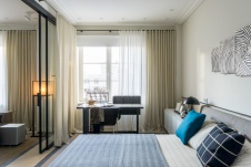 Фото интерьера спальни квартиры в современном стиле