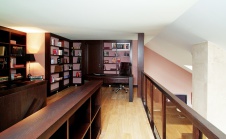 Фото интерьера кабинета квартиры в стиле минимализм Фото интерьера библиотеки квартиры в стиле минимализм
