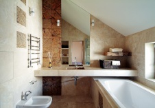 Фото интерьера санузла квартиры в стиле минимализм Фото интерьера ванной квартиры в стиле минимализм